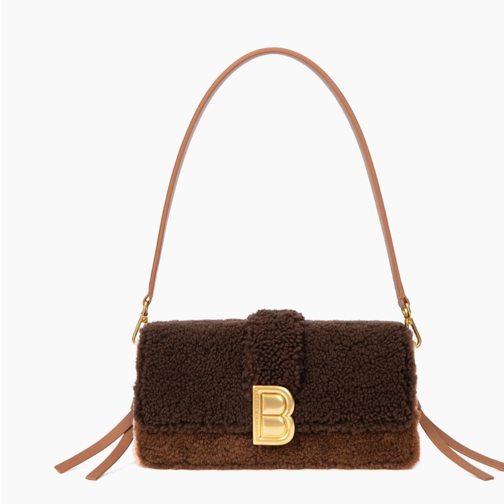 Brandon Blackwood Nia Bag in Multi Brown Shearling - Picture 15 of 16